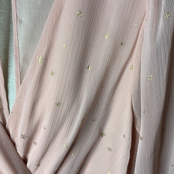 MI AMI PEACH CHIFFON DRESS - Picture 2 of 8